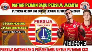 RESMI - DAFTAR PEMAIN BARU PERSIJA JAKARTA PUTARAN KE2 RESMI - WELCOME PEMAIN BARU PERSIJA