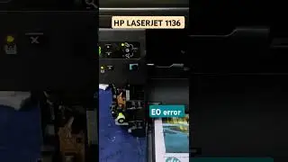 Hp laserjet 1136 | E0 error | Check toner or solenoid #likeandsubscribe