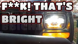 Jeep Cherokee (XJ) HIGH Output LED Headlight UPGRADE!!