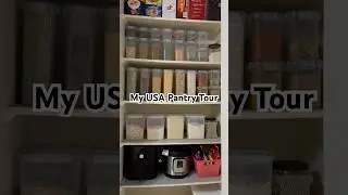 How I Organize My USA Pantry| #organization #kitchen #pantry #usa #lifeinusa #shorts