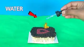We Made YouTube Logo - Match Stick 🔥 || Match Art By Ti Experiment