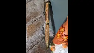 Wood Turning Zebra Wood on the Pen Lathe: This Wood is HARD!!