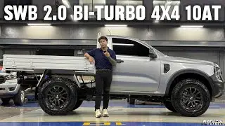 Ford Ranger SWB 2.0L Bi-Turbo 4x4 10AT ช่วงล่างวัตต์ลิ้งค์ ล้อยาง RAPTOR !!