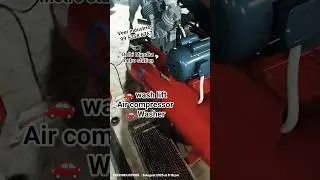 air compressor & 🚗 lift #cars #carcare #machine #tranding #viral #carwash #business #automobile