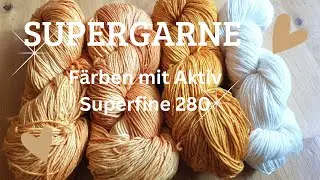 Projektfärbung mit Wolle von SUPERGARNE/ Bekanntgabe des Gewinners