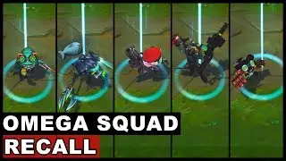 All Omega Squad Recall Animations Fizz Veigar Twitch Teemo Tristana (League of Legends)