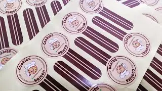 cetak stiker label segel toples cookies #geometryide #stikerlabel #stiker