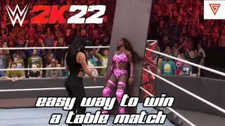 WWE 2K22 | EASY and CHEAP way to win a TABLE MATCH | #WWE2kGuide