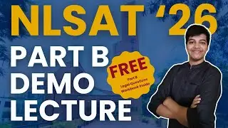 NLSAT Part B Legal Answer Writing Demo Lecture Video | Free Workbook Inside 🎯🔥