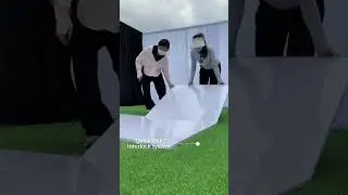 How to create a white dance floor on grass ? #event #dancefloor #weddingdance