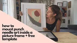 How to Mount Punch Needle Art Inside a Picture Frame + The Dreamy Waves Design