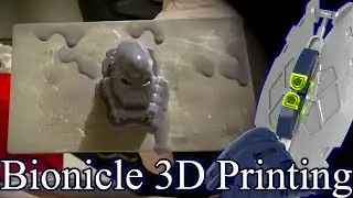 Bionicle 3D Printing: Helryx's Mask and Shield