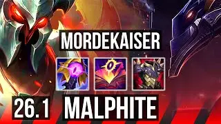 MORDEKAISER vs MALPHITE (TOP) | 47K damage | TR Grandmaster | 26.1