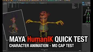 Maya Tutorial: HumanIK quick Motion Cap Test