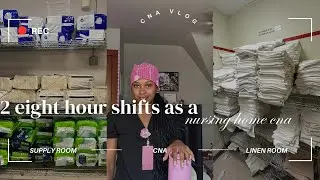Weekend Shift as a CNA in Nursing School Vlog 👩🏾&zwj;⚕️| nursing home 🏡, 2nd shift, 8 hour shifts