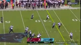 Mike Davis Breaks Ankles! Atlanta Falcons V Carolina Panthers NFL