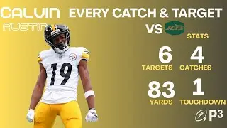 Calvin Austin - Rodgers new favorite target!? | Every Catch & Target | Week 1 vs SEA