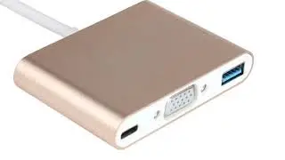 Type-C to VGA/USB/USB-C Adapter