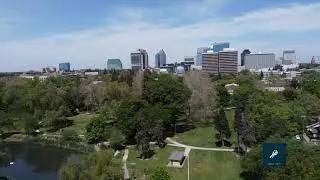 Southside Park, Downtown Sacramento, Aerial Views. #green #trees #nature