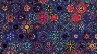 Colorful Trippy Mesmerizing Mandala Animation, Chill Groovy Ambient Experimental Space Rock Music