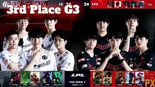 FPX vs IG - Game 3 | 3rd Place LPL Spring 2020 | FunPlus Phoenix vs Invictus Gaming G3