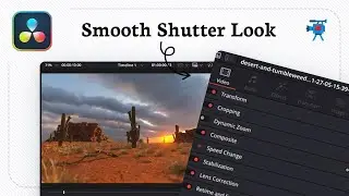 How to add slow shutter effect in DaVinci Resolve