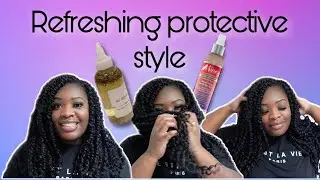 How To Refresh Hair With #ProtectiveStyles | Using #TheManeChoice 💜