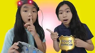Pretend Play Police Loud Neighbor on Lie Detector Test