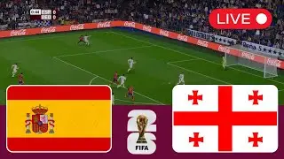 Spain vs Georgia LIVE  Europe World Cup 2025 Qualifiers Full Match HD   eFootball PES 21 Simulation