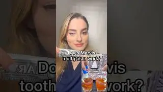 I tried Marvis Whitening toothpaste as a dentist   #teethwhitening