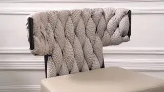 Leander KD Fabric/PU Accent Chair, Alpine Light Gray/ Fairfax Gray