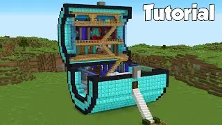 Minecraft: How to Build a Diamond Chest House Tutorial