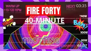 🔥 FIRE FORTY-MINUTE: Ignite Your Ride with a 40-Minute Rhythm Indoor Cycling Workout! 🚴‍♀️🎶