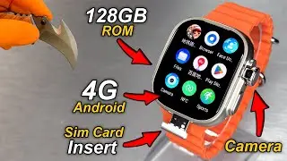 JC02 PRO 4G Android SmartWatch With SimCard Insert & Camera⚡️8GB RAM + 128GB ROM + HotSpot⚡️