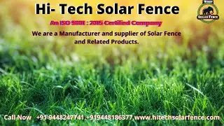 Solar Fencing| Hi- Tech Solar Fence| Farming| Power Angle Solar Fencing| Agriculture Solar Fencing|