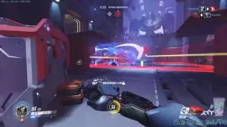 Is that a pro Genji? Reflected Zarya Ult