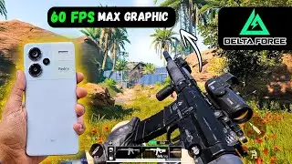 Redmi Note 13 Pro+ 5G Delta Force Mobile Graphics & FPS Test | 120Hz