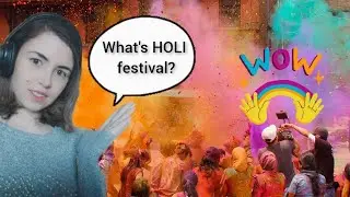 What is HOLI ? India's festival of colors | foreign REACTION 😍🇮🇳🙏 #hinduism #holifestival #viral