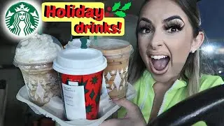 Trying Starbucks HOLIDAY 2020 Drinks!!!