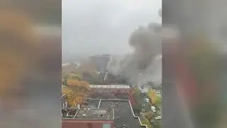Fire rages in Illinois Medical District parking garage