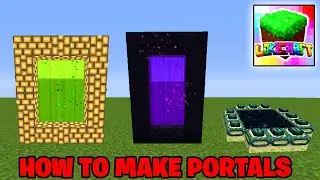 HOW to Make a Portal to NETHER, HEAVEN and END in Craftsman: Building Craft