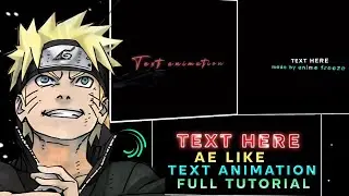 AE LIKE TEXT ANIMATION FULL TUTORIAL IN EASY WAY (ALIGHT MOTION) 