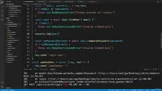 MERN Stack Course - MongoDB, Express, React and NodeJS|18-Login User Server|004 Login Controller