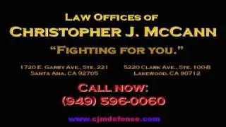 DUI Attorney Orange County - Christopher J. McCann - www.cjmdefense.com
