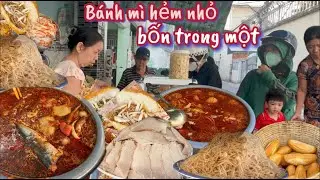 Lần đầu ăn thử ổ bánh mì núp hẻm 