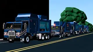 Roblox's Greatest Garbage Truck Drivers on Route | 5 McNeilus Automated Trucks in Half Moon Bay, CA