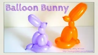 Easter Crafts - How to Twist a Balloon Animal Easter Bunny / Rabbit - Balloon Modeling - Easy