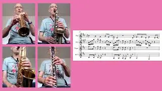 Rather Be by Clean Bandit for saxophones and bass clarinet