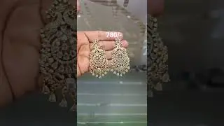 To order whatsapp on 7893689098.. Beautiful big size wedding earrings. #jewellery