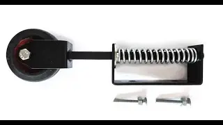 Gate Wheel Heavy Duty Spring Loaded - Black - Support Jockey Door Sliding Wheels